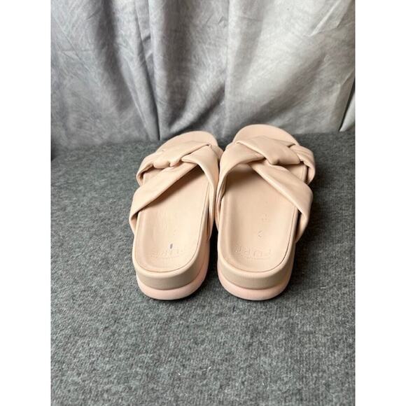 Donna Karan Pure Berke Women's Leather Slide Sandal Pink Size 7.5 KP 244365 - Picture 4 of 8